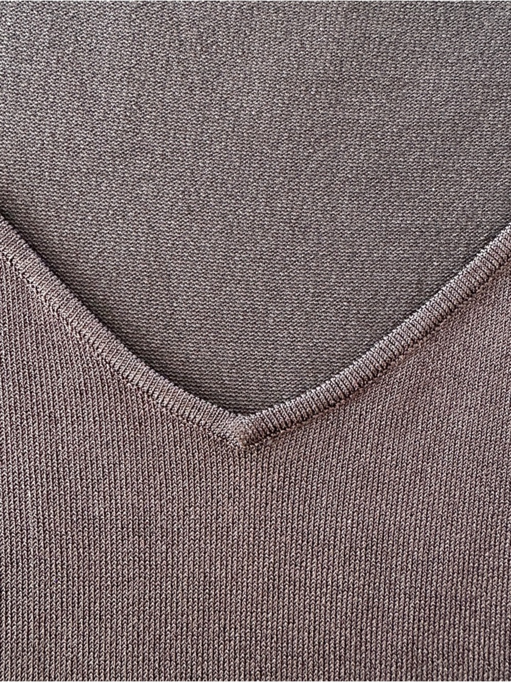 Ann Taylor Black V-Neck Tank Top, Ribbed Knit, Layering - Picture 9 of 11